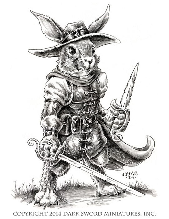 Visions in Fantasy - Critters: Rabbit Dual Wield Swashbuckler - Good Games