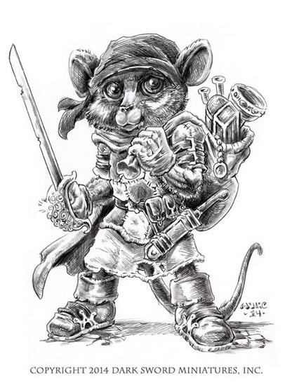 Visions in Fantasy - Critters: Mouse Swashbuckler with Rapier - Good Games