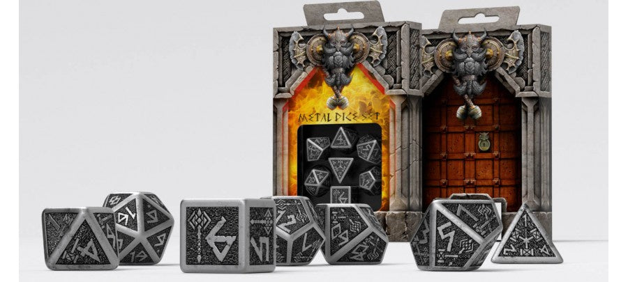 Q Workshop - Metal Dwarven Dice Set (7)