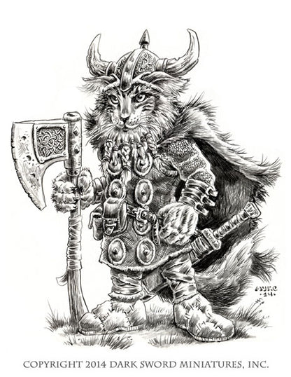 Critter Kingdoms: Cat Warrior with Battle Axe - Good Games
