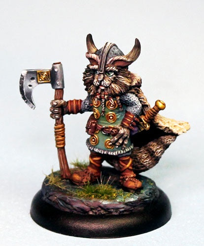 Critter Kingdoms: Cat Warrior with Battle Axe