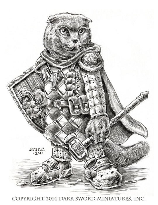 Critter Kingdoms: Scottish Fold Cat Cleric with Warhammer - Good Games