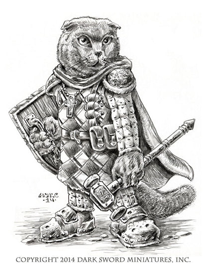 Critter Kingdoms: Scottish Fold Cat Cleric with Warhammer - Good Games