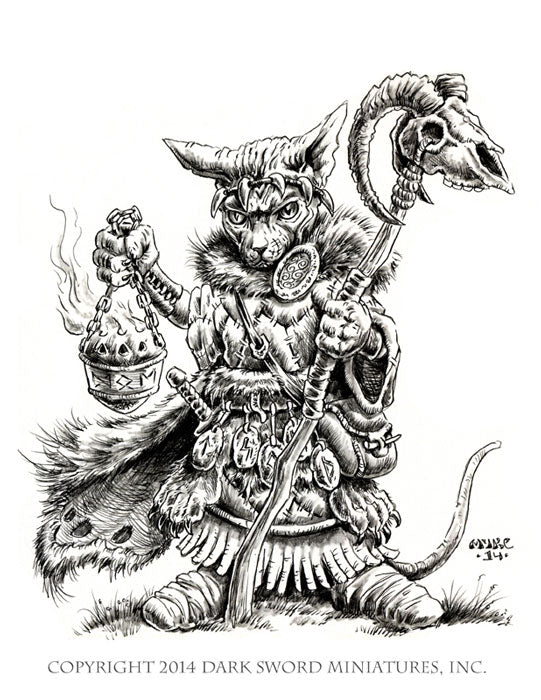 Critter Kingdoms: Sphynx Cat Druid with Staff - Good Games