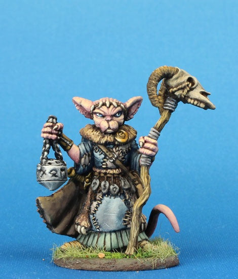 Critter Kingdoms: Sphynx Cat Druid with Staff