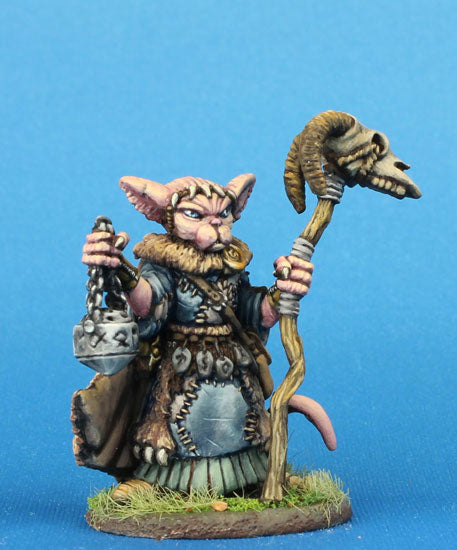 Critter Kingdoms: Sphynx Cat Druid with Staff