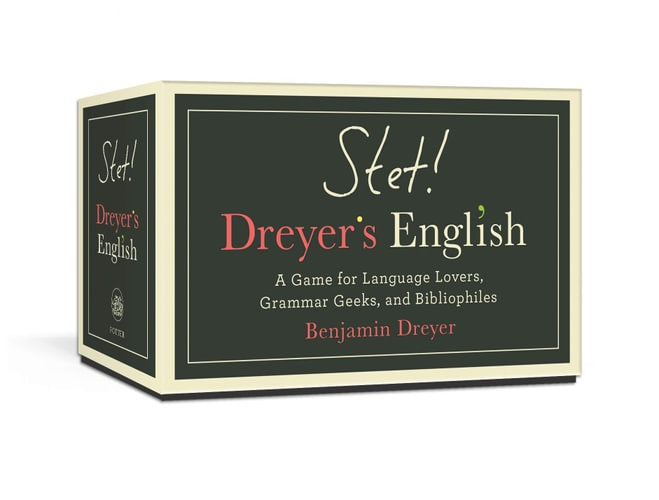 STET! Dreyers English A Game for Language Lovers Grammar Geeks and Bibliophiles - Good Games