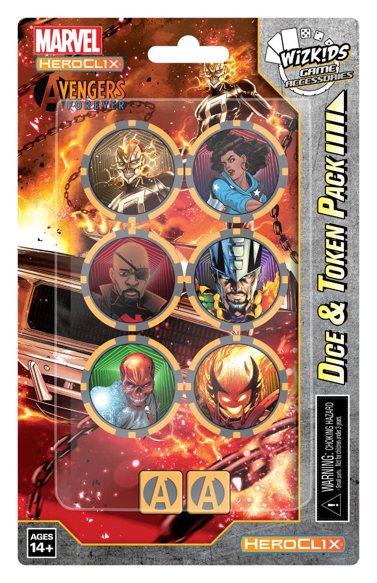 Marvel HeroClix Avengers Forever Dice and Token Pack Ghost Rider