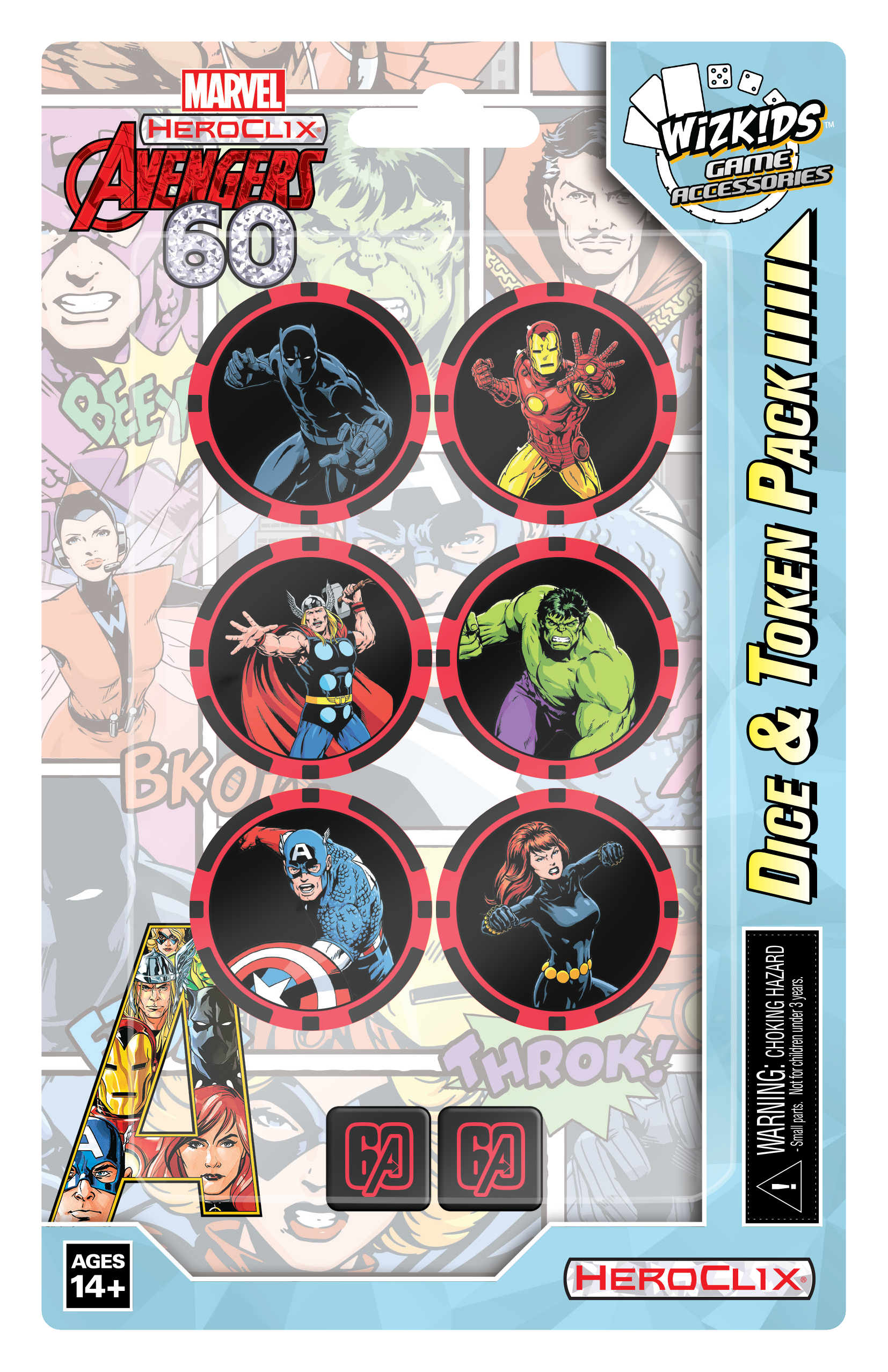 Marvel Heroclix Avengers 60th Anniversary Dice and Token Pack - Good Games
