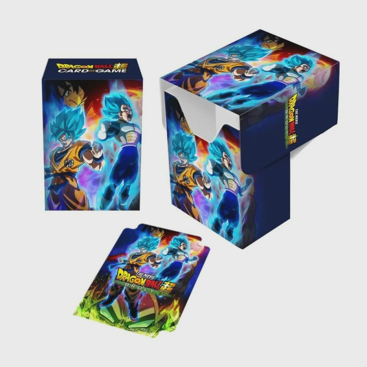 Ultra Pro - Dragon Ball Super Full View Deck Box Goku Vegeta and Broly - Good Games