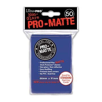 Sleeves Non-Glare Pro-Matte Standard Blue 50 Ct.