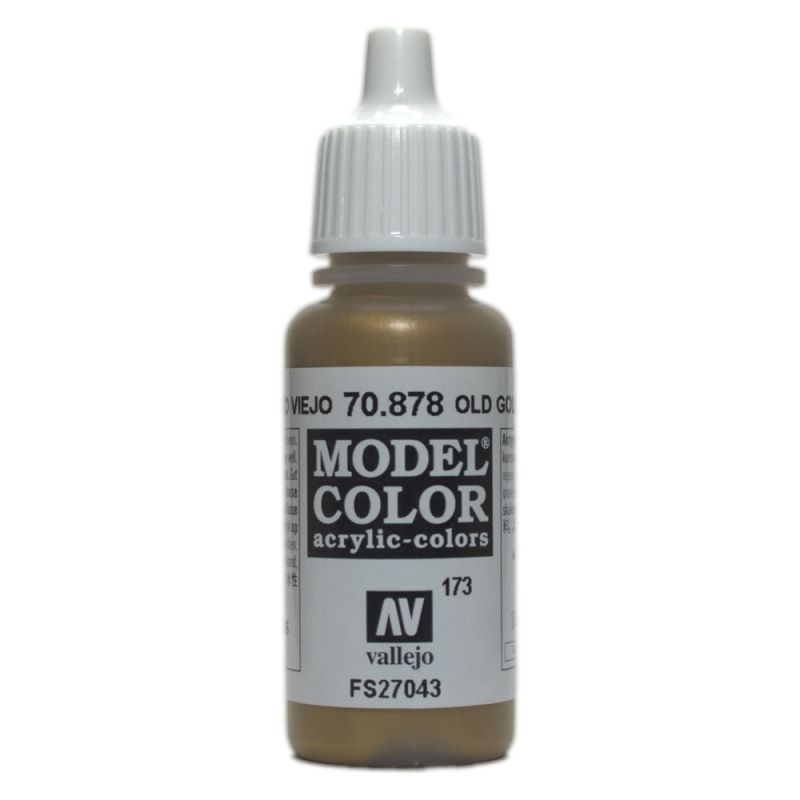 Vallejo Model Colour - Metallic Old Gold 17ml Acrylic Paint (AV70878) - Good Games