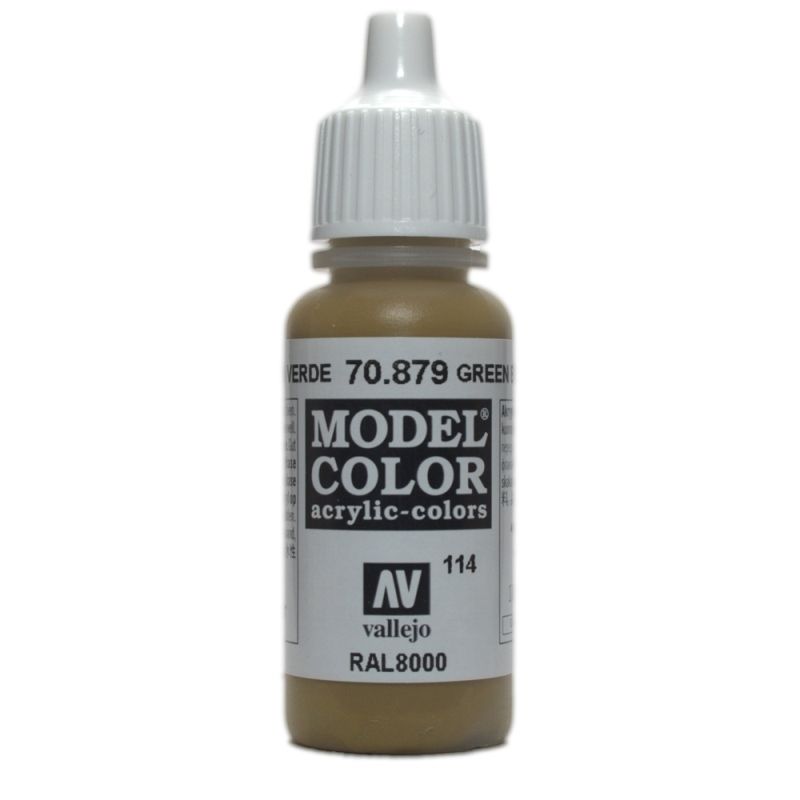Vallejo Model Colour - Green Brown 17ml Acrylic Paint (AV70879) - Good Games