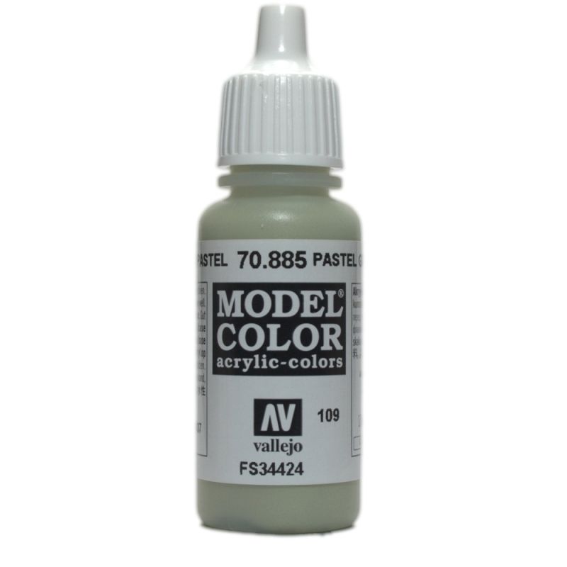 Vallejo Model Colour - Pastel Green 17ml Acrylic Paint (AV70885) - Good Games