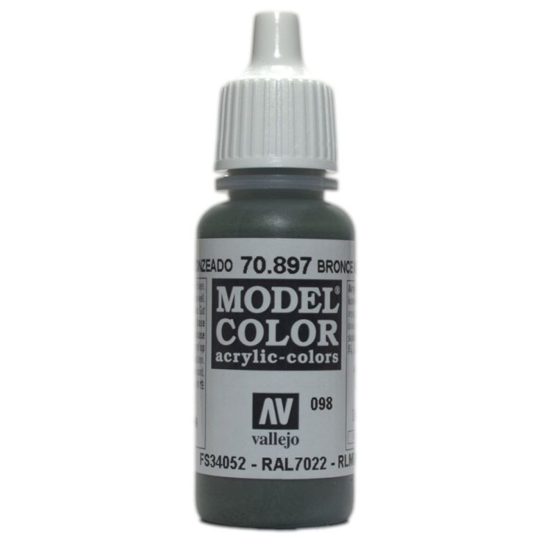 Vallejo Model Colour - Bronze Green 17ml Acrylic Paint (AV70897) - Good Games