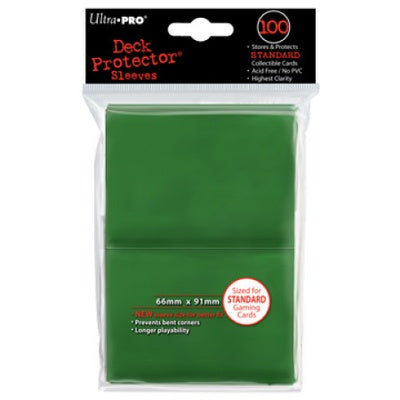 Sleeves Solid 100 Bag Green - Good Games