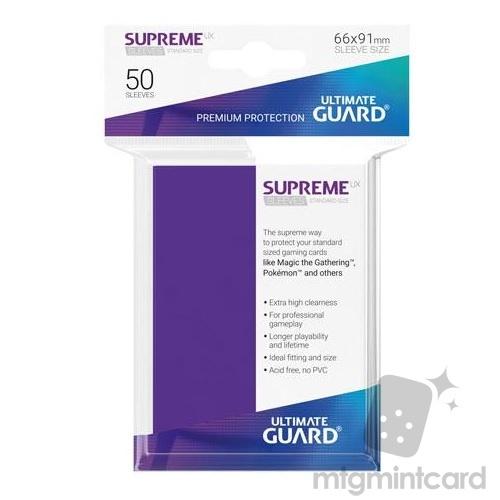 Ultimate Guard - Supreme UX Standard Sleeves Purple (50) - Good Games