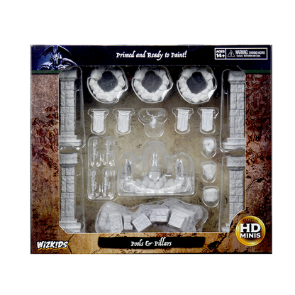 WizKids Deep Cuts Unpainted Miniatures: Pools and Pillars - Good Games