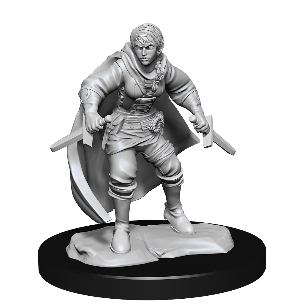 Dungeons & Dragons - Nolzurs Marvelous Unpainted Miniatures Half-Elf Rogue Female - Good Games