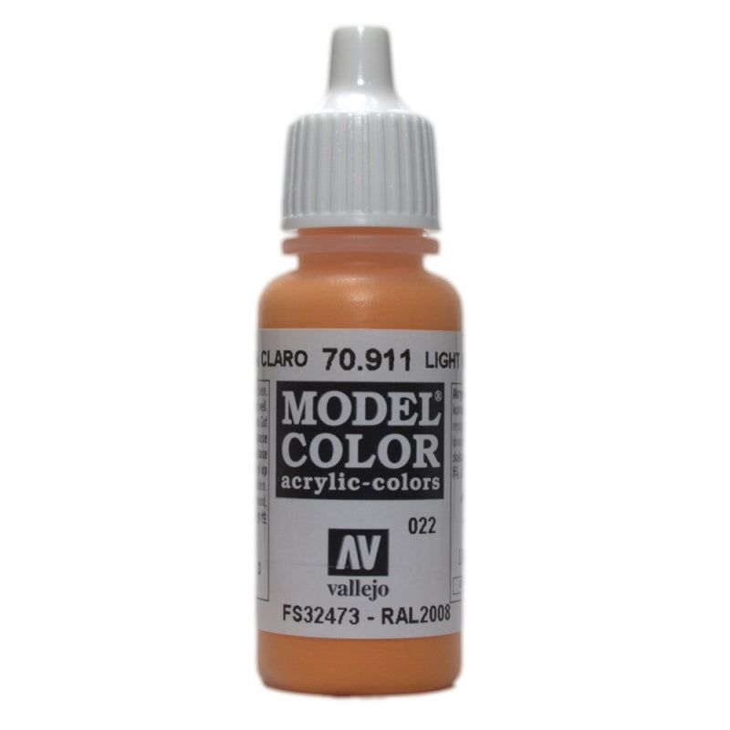 Vallejo Model Colour - Light Orange 17ml Acrylic Paint (AV70911) - Good Games