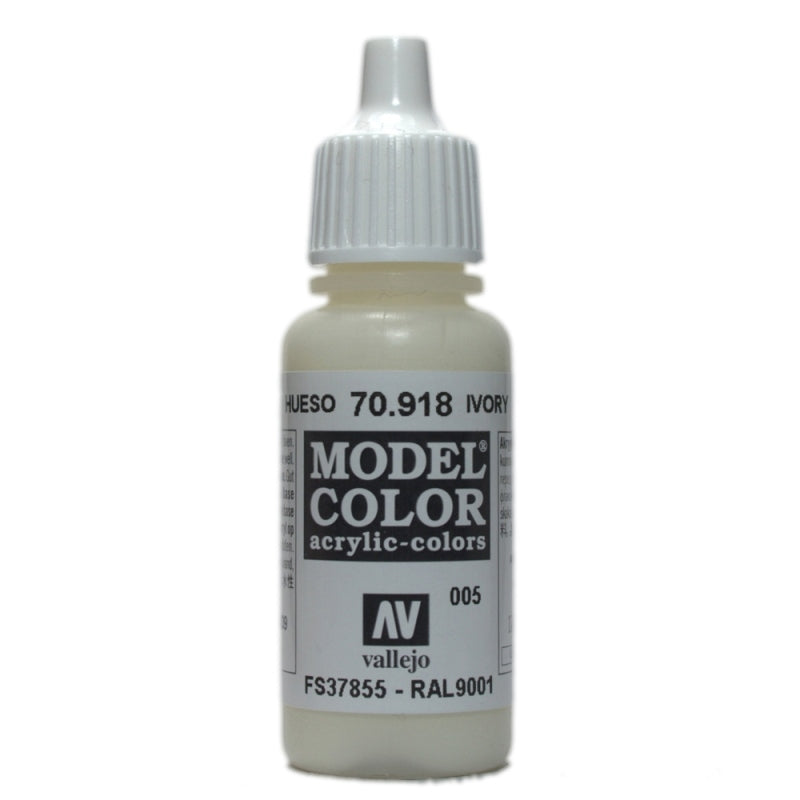 Vallejo Model Colour - Ivory 17ml Acrylic Paint (AV70918) - Good Games