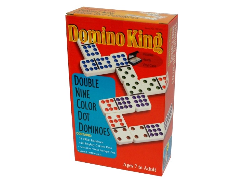 Domino King Double Nine Coloured Dots - Good Games