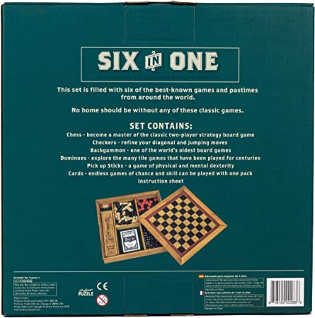 Wood Games W/Shop Six In One