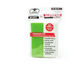 Ultimate Guard Supreme Sleeves Japanese Size Matte Green (60) - Good Games