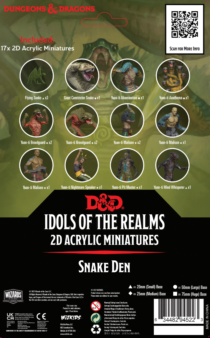 Dungeons & Dragons Idols of the Realms Scales & Tails Snake Den 2D Set - Good Games