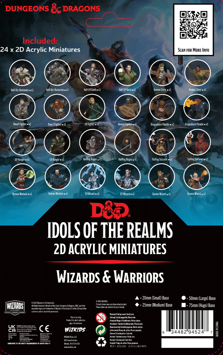 Dungeons and Dragons Idols of the Realms Wizards and Warriors 2D Set - Good Games