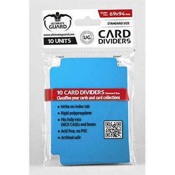 Ultimate Guard Card Dividers Standard Size Blue (10) - Good Games