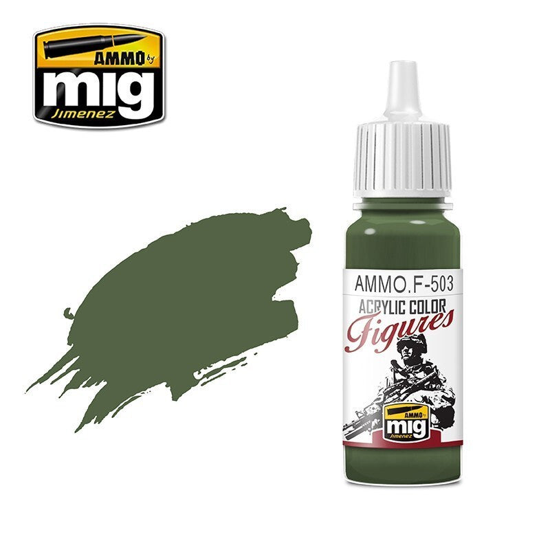 Ammo by MIG Figures Paints Dark Olive Green 17ml - Good Games