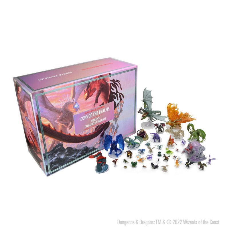 Dungeons & Dragons Icons of the Realms Miniatures Fizbans Treasury of Dragons Collectors Edition Box - Good Games