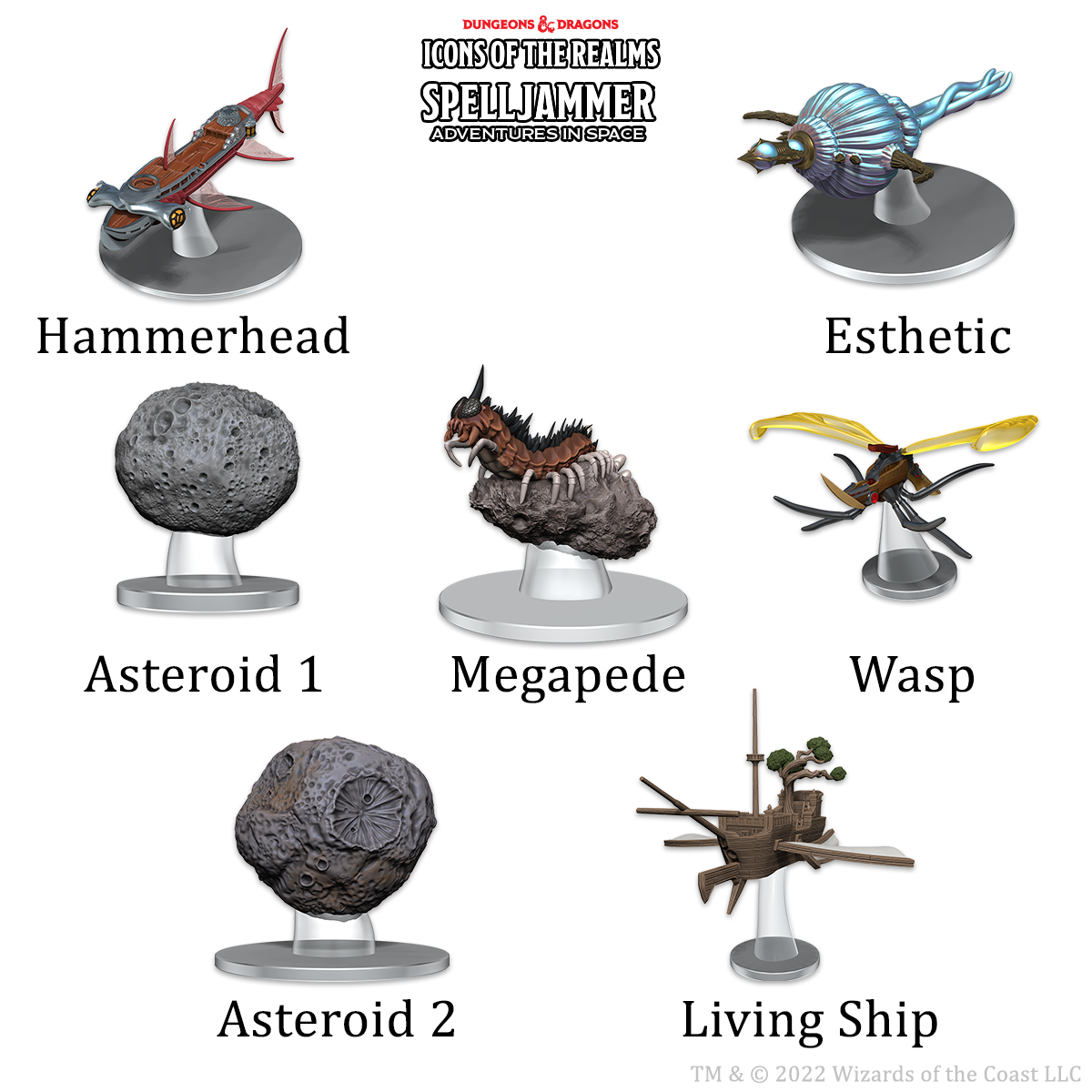 Dungeons & Dragons Icons of the Realms Ship Scale Asteroid Encounters - Good Games