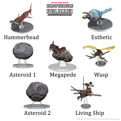 Dungeons & Dragons Icons of the Realms Ship Scale Asteroid Encounters - Good Games