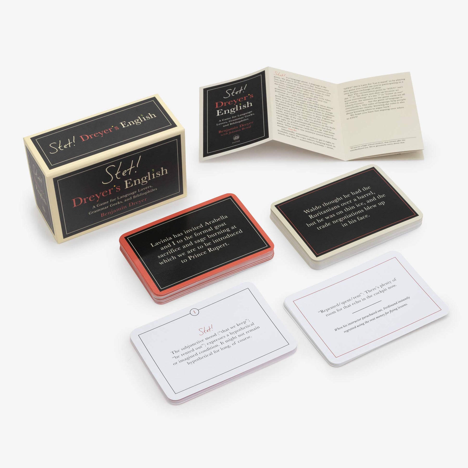 STET! Dreyers English A Game for Language Lovers Grammar Geeks and Bibliophiles - Good Games