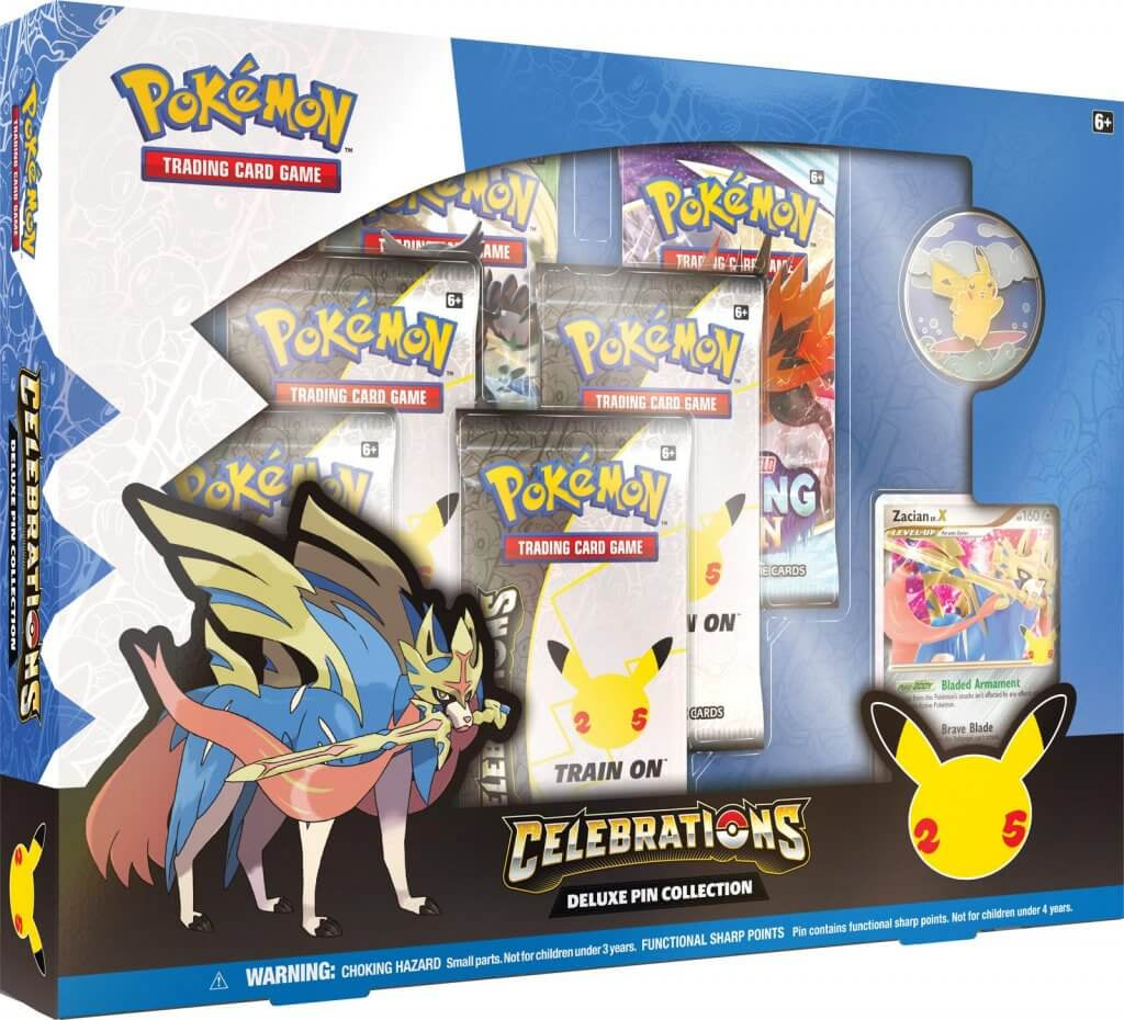 Pokemon TCG - Sword &amp; Shield - Celebrations Deluxe Pin Collection