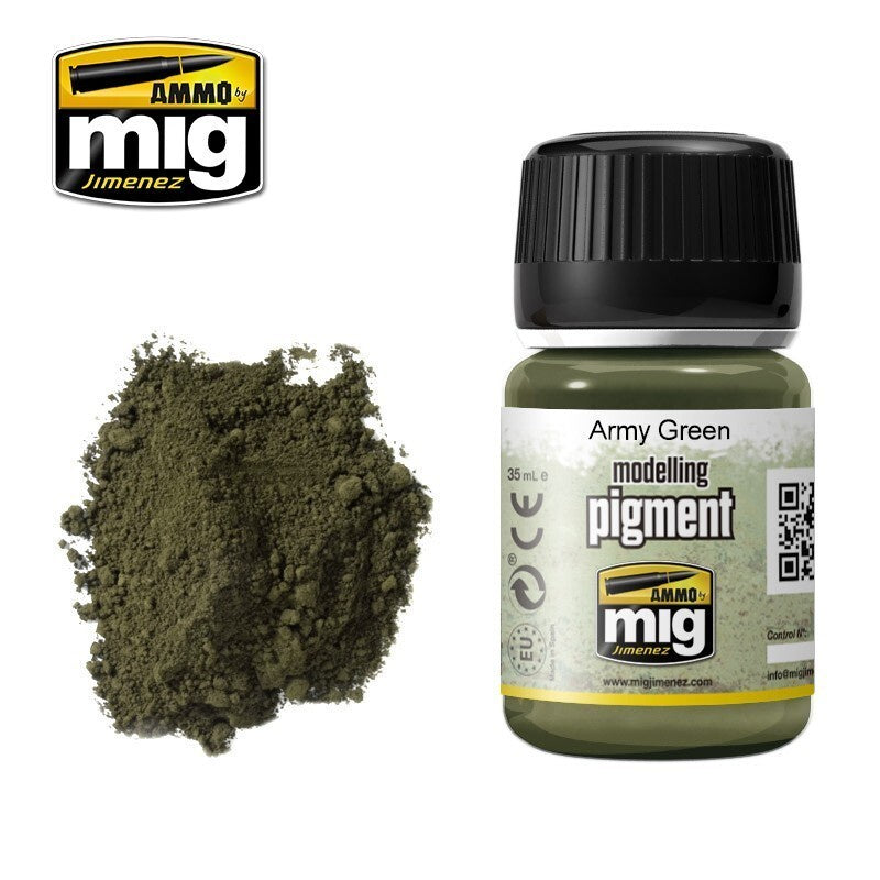 Ammo by MIG Pigments Army Green 35ml - Good Games