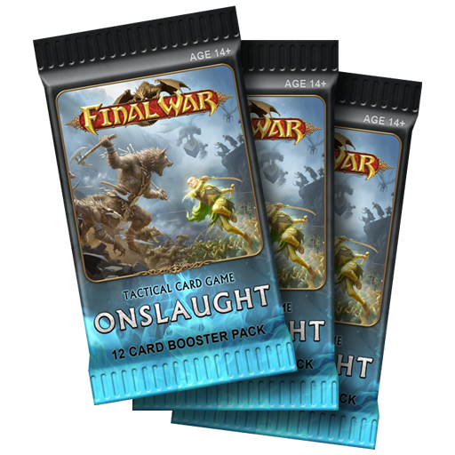 Final War Onslaught Tactical Card Game Booster Pack - Good Games