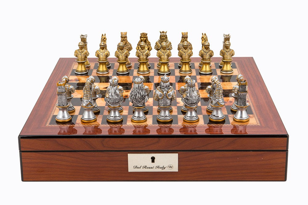Dal Rossi - Warriors Chess Set on Walnut Board 16 - Good Games