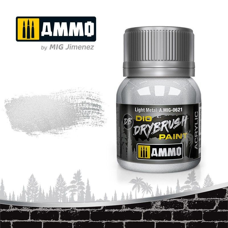 Ammo by MIG Drybrush Light Metal - Good Games