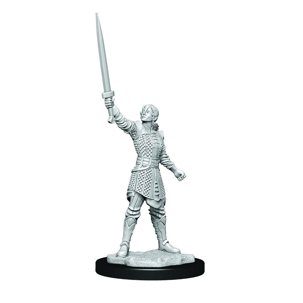 Critical Role Unpainted Miniatures Human Dwendalian Empire Fighter - Good Games