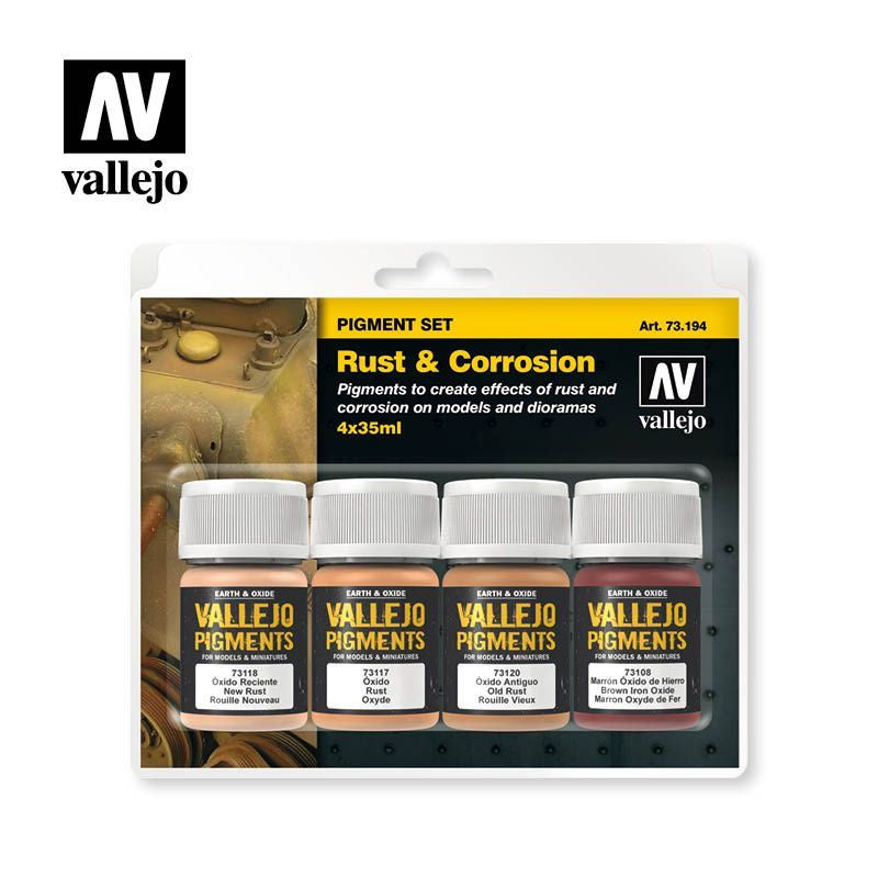 Vallejo Pigments - Set Rust & Corrosion 35ml - Good Games