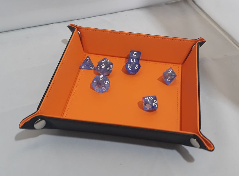 Folding Dice Tray (Orange) - Good Games