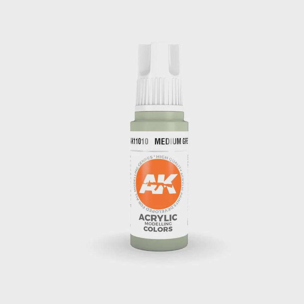 AK Interactive 3Gen Acrylics - Medium Grey 17ml - Good Games