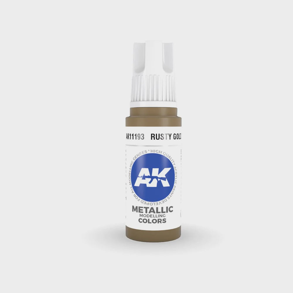 AK Interactive 3Gen Acrylics - Rusty Gold 17ml - Good Games