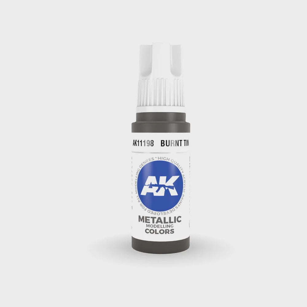 AK Interactive 3Gen Acrylics - Burnt Tin 17ml - Good Games