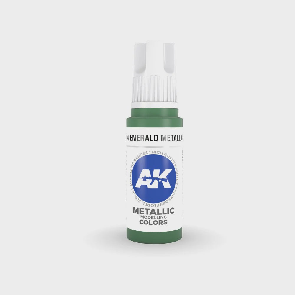 AK Interactive 3Gen Acrylics - Emerald Metallic Green 17ml - Good Games