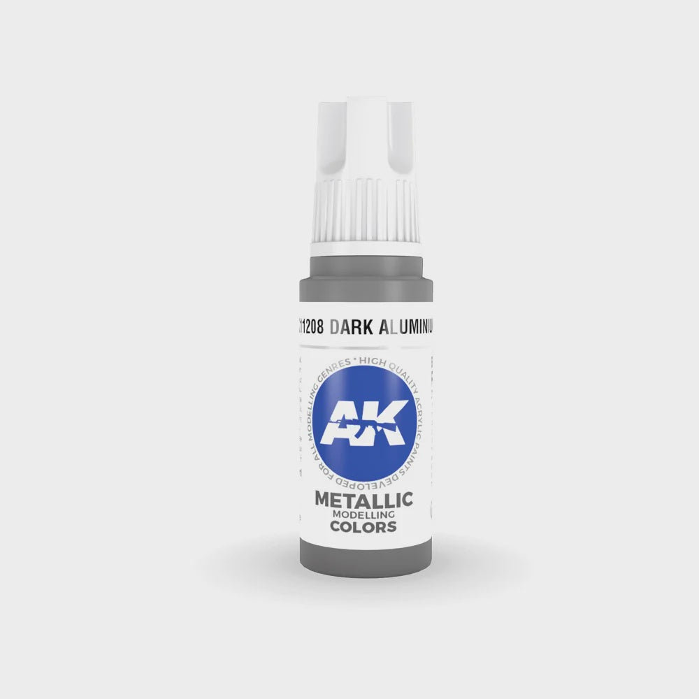 AK Interactive 3Gen Acrylics - Dark Aluminium 17ml