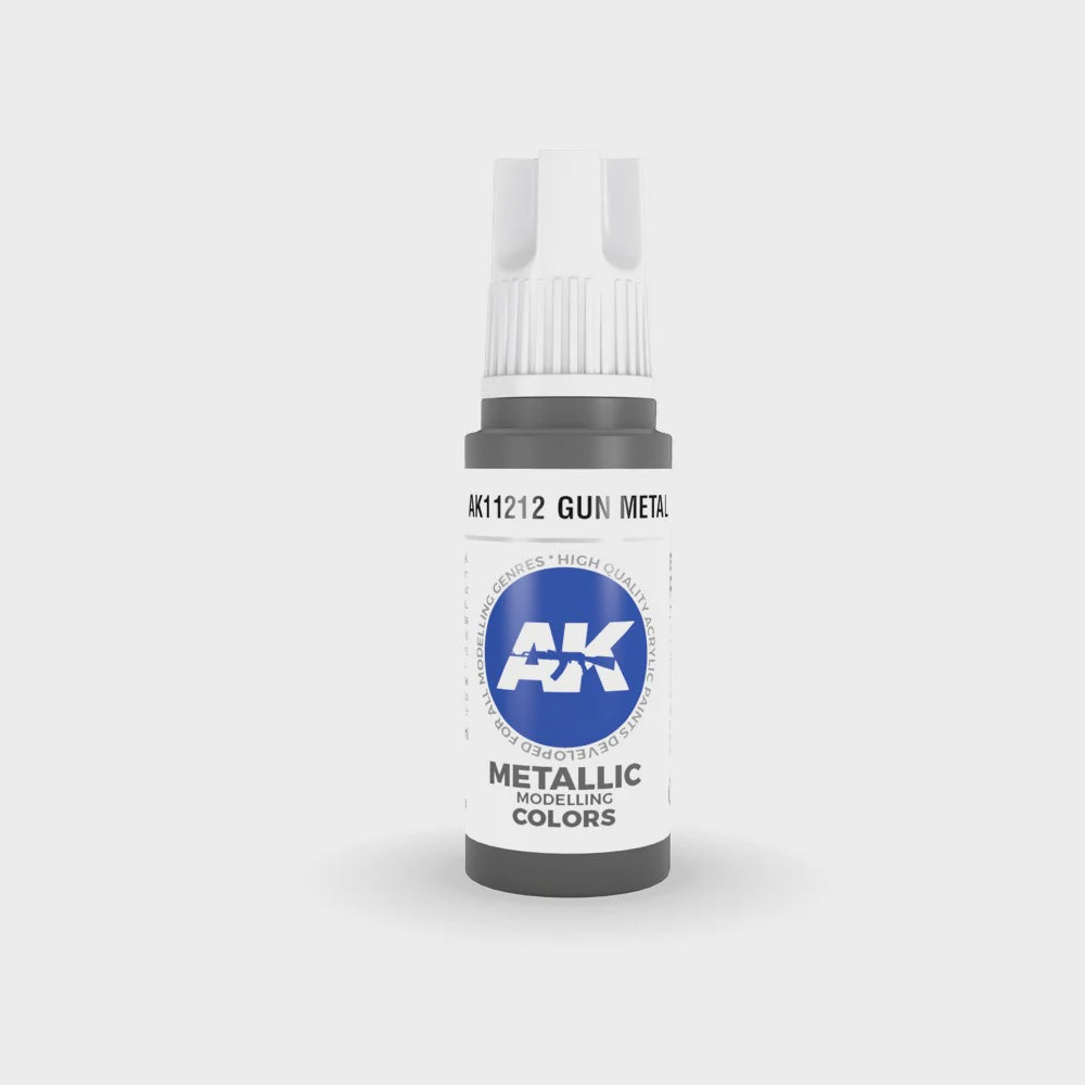 AK Interactive 3Gen Acrylics - Gun Metal 17ml - Good Games